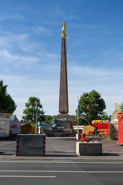 Luxemburgo Mayo 2022 Obelisco Granito Monumento Guerra Apodado Dama Oro — Foto de Stock