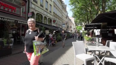 Lüksemburg şehri, Mayıs 2022 tarihi şehir merkezinin caddeleri.