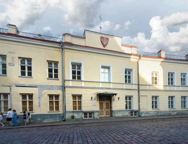 Tallin Estonia Lipiec 2022 Widok Vanalinna College Education Gimnazjum Zabytkowym — Zdjęcie stockowe