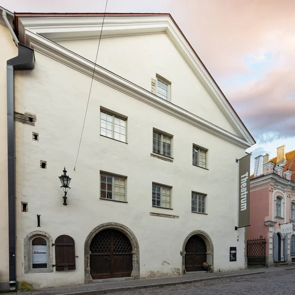 Tallinn Estónia Julho 2022 Vista Exterior Edifício Teatro Theatrum Centro — Fotografia de Stock