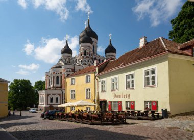Tallinn, Estonia. July 2022. View of the Alexander Nevsky Cathedral in the old town