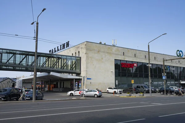 Tallinn Estland Juli 2022 Blick Auf Die Bahnsteige Bahnhof Der — Stockfoto