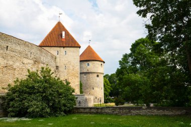 Tallinn, Estonia. July 2022.  Panoramic view of the Kiek in de Kok Museum and Bastion Tunnels in the city center