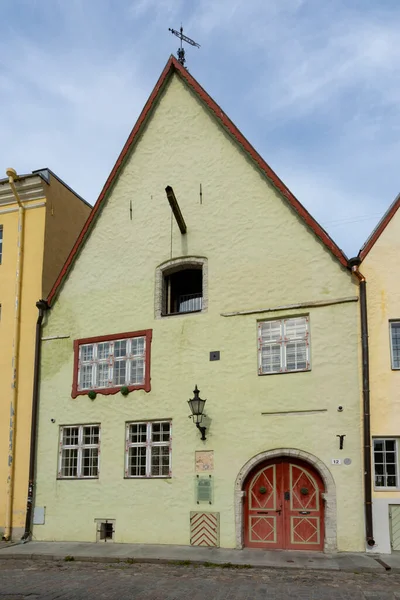 Tallinn Estonia July 2022 View Typical Medieval Houses Historic Center — Zdjęcie stockowe