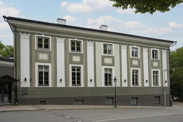 Tallinn Estónia Julho 2022 Vista Exterior Casa Comandante Centro Cidade — Fotografia de Stock