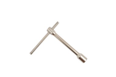 Beyaz arka planda bir soket anahtarı