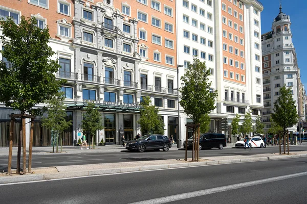 Madrid Spain September 2022 External View Riu Plaza Espana Hotel — Stock Photo, Image