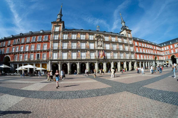 Μαδρίτη Ισπανία Σεπτέμβριος 2022 Πανοραμική Θέα Της Plaza Major Στο — Φωτογραφία Αρχείου