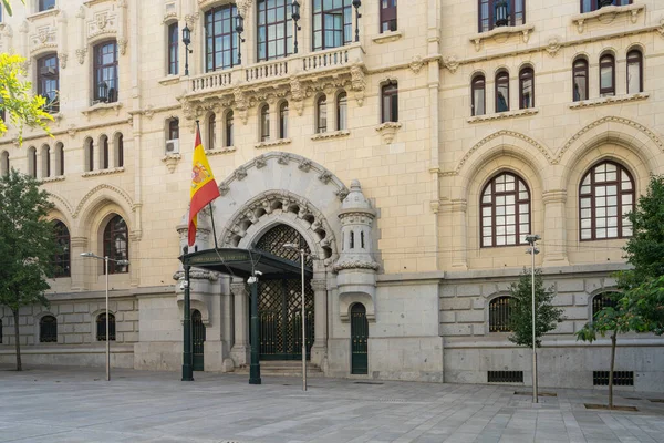Μαδρίτη Ισπανία Σεπτέμβριος 2022 Εξωτερική Πρόσοψη Του Κτιρίου Αρχηγείο Στρατού — Φωτογραφία Αρχείου
