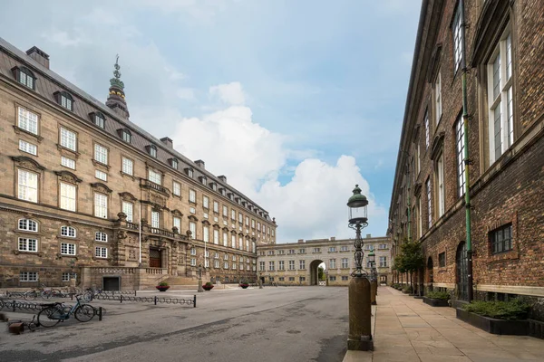 Копенгаген Дания Октябрь 2022 Вид Внутренний Двор Кристиансборгского Дворца Центре — стоковое фото