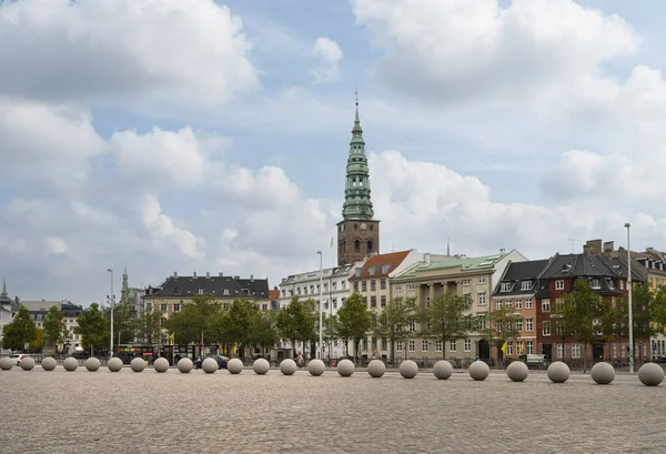 丹麦哥本哈根 2022年10月市中心克里斯琴斯伯格广场全景 — 图库照片