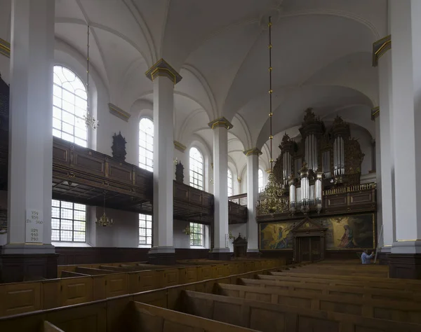 Kopenhaga Dania Październik 2022 Wnętrze Kościoła Ducha Świętego Centrum Miasta — Zdjęcie stockowe