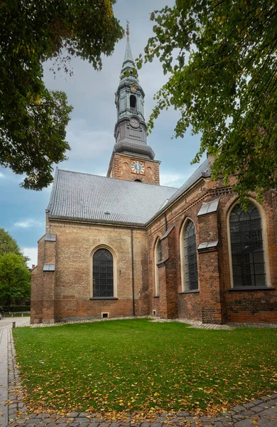 Copenhague Dinamarca Octubre 2022 Vista Exterior Iglesia Sankt Petri Centro — Foto de Stock