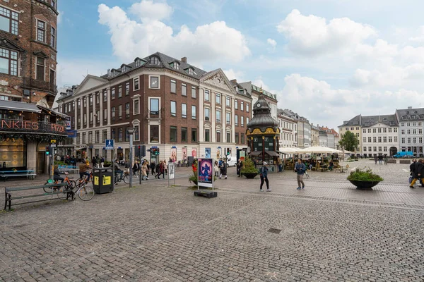 丹麦哥本哈根 2022年10月市中心Vestergade广场的全景 — 图库照片