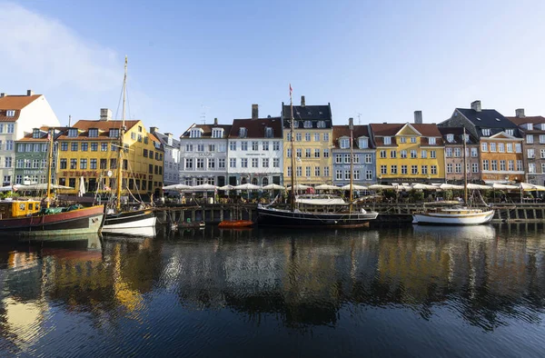 Copenhague Dinamarca Octubre 2022 Las Coloridas Casas Los Siglos Xvii — Foto de Stock