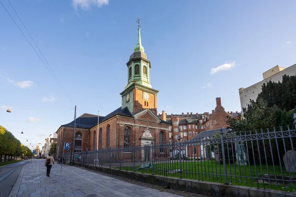 Kopenhagen Dänemark Oktober 2022 Außenansicht Der Garnisonskirche Der Innenstadt — Stockfoto