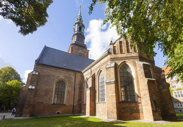 Copenhague Dinamarca Octubre 2022 Vista Exterior Iglesia Sankt Petri Ciudad — Foto de Stock