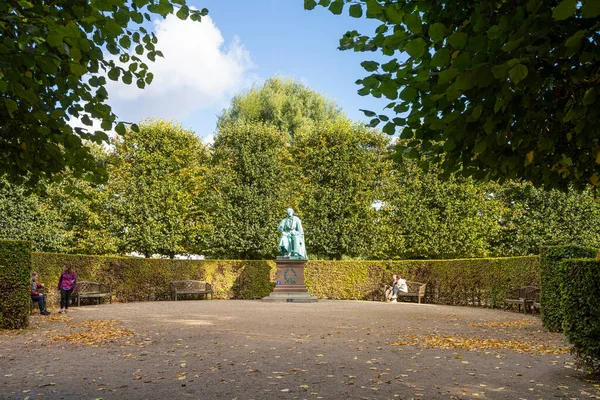 Copenhagen Denmark October 2022 View Hans Christian Andersen Monument King — Stock Photo, Image