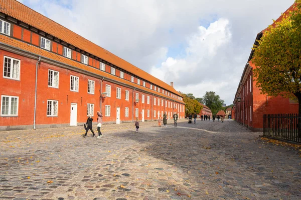 Koppenhága Dánia Október 2022 Panorámás Kilátás Nyílik Kastellet Egy 1600 — Stock Fotó