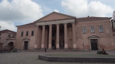 Kopenhag, Danimarka. Ekim 2022. Şehir merkezindeki Kopenhag Adliyesi 'nin dış görüntüsü.