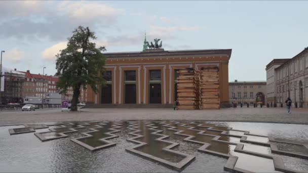 Copenhaga Dinamarca Outubro 2022 Vista Externa Museu Thorvaldsen Centro Cidade — Vídeo de Stock