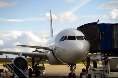 Kalkıştan önce havaalanında görüntüle.