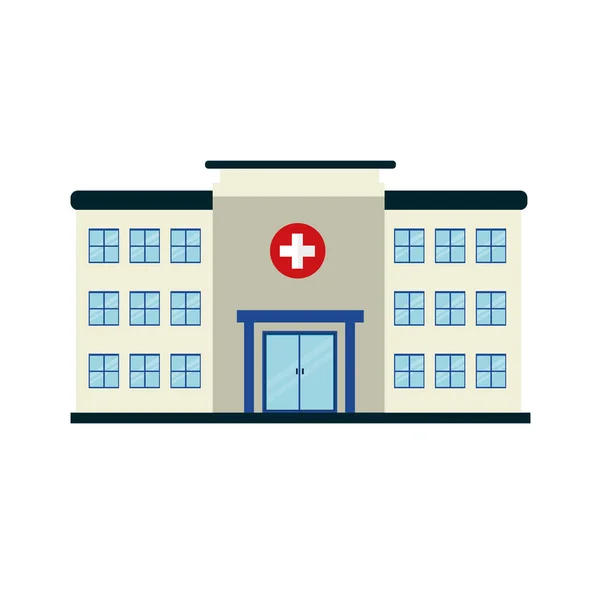 Edifício Hospital Ícone Médico Cuidados Saúde Diagnóstico Hospitalar Médico Ilustração — Vetor de Stock