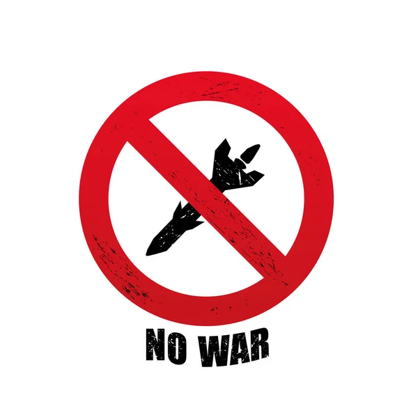 Stop Bombing Say War Poster Message Stop War Make Peace — Stock Vector