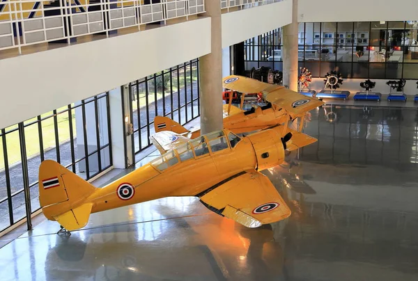 Vintage Militaire Vliegtuigen Tentoongesteld Het Military Aviation Museum Royal Thai — Stockfoto