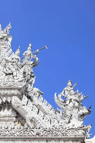 Tajski Styl Sztuki Anioł Stróż Chronić Bramę Przy Głównej Bramie — Zdjęcie stockowe
