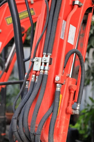 High Pressure Hydraulic Hose System Modern Machine Stock Picture