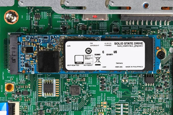 Nainstaluje Zařízení Ssd Nvme Připravit Instalaci Základní Desce Počítače Počítačová — Stock fotografie