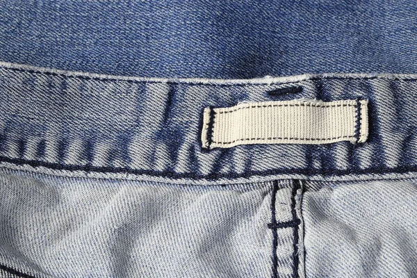 Passanti Appesi Passanti Cintura Tela Calico Texture Jeans — Foto Stock