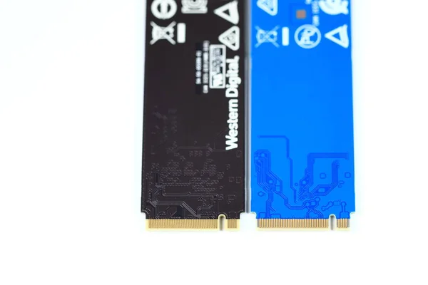 Vareity Solid State Drives Computer Nvme Pcie Key Back Side — Stockfoto