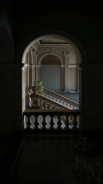 the interior of the hall of an old house in Ukraine. An old house in Lviv