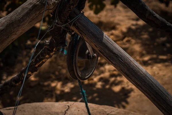 Pozo Agua Tradicional Pueblo Una Región Montañosa Marroquí —  Fotos de Stock