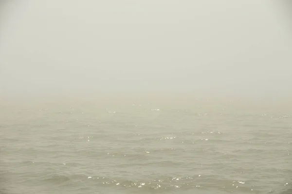 Mar Niebla Línea Del Horizonte Disolviéndose Niebla Mar Irlanda Niebla — Foto de Stock