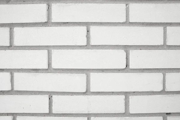 Beautiful White Brick Wall Background Texture Ideal Straight Lines — Stock Photo, Image