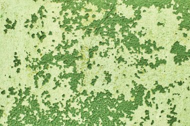 Kırık renk boyalı, arka planda eski püskü ahşap döşemeler. çok renkli