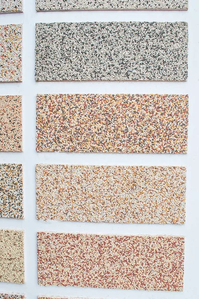 Campione Cemento Misto Piccolo Muro Ghiaia Pavimento Texture Sfondo Texture — Foto Stock