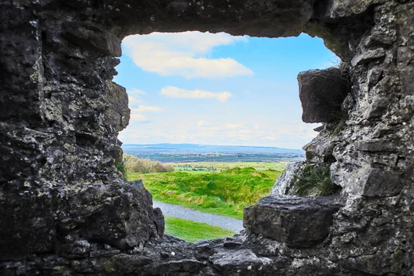 Rock Dunamase Castle Edifício Histórico Que Está Localizado Portlaoise Irlanda — Fotografia de Stock