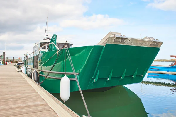 Grande Cargaison Bateau Comertial Port — Photo