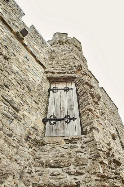 Door Swords Castle Historic Building Located Swords Dublin Irlanda Local — Fotografia de Stock