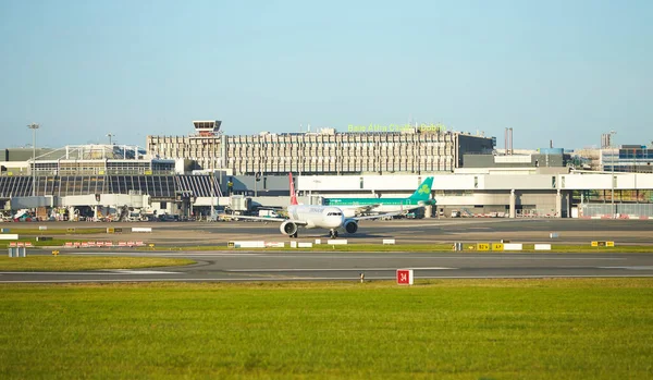 Dubli Rlanda 2021 Dublin Havaalanında Ryanair Uçağı Ticari Uçak Jeti — Stok fotoğraf