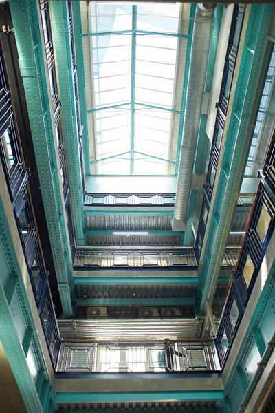Inside of modern high-tech building