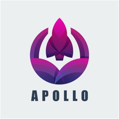 Apollo renkli logo şablonu