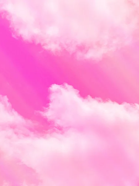 Nuvola Astratta Cielo Con Sfondo Colore Rosa — Foto Stock