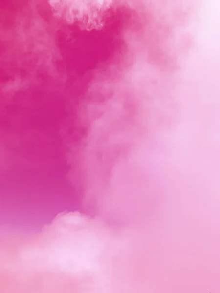 Nuvola Astratta Cielo Con Sfondo Colore Rosa — Foto Stock