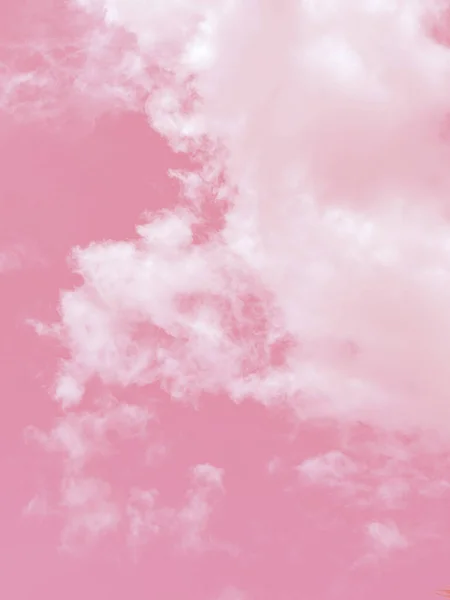 Cloud Sky Pink Colored Background — Stock Photo, Image