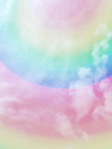 Abstract Cloud Sky Pastel Rainbow Colored Background Greeting Cards Posters — 스톡 사진